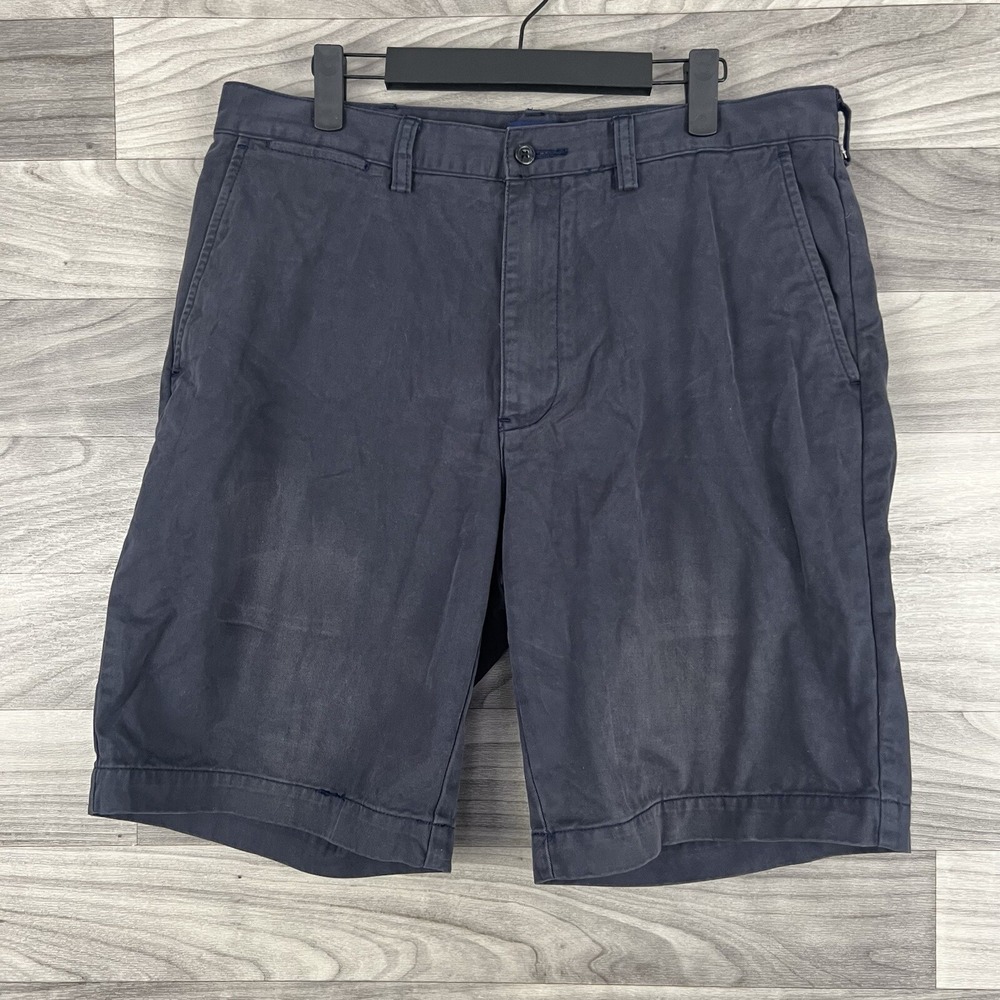 Polo Ralph Lauren‎ Shorts Mens 34 Navy Blue Chino Classic Preppy Outdoor Cotton